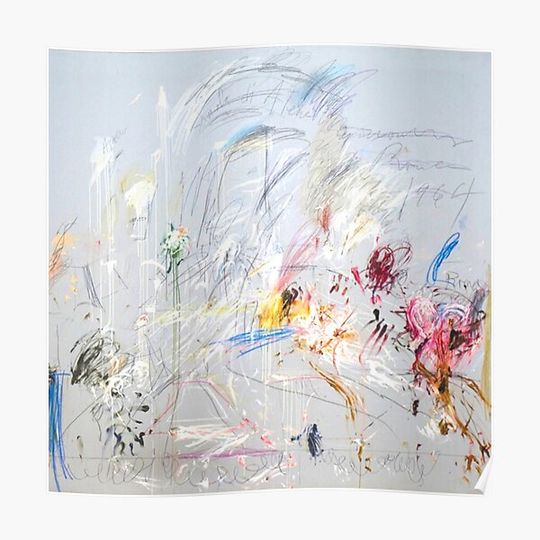 Discover Cy Twombly, abstract expressionism, artwork. Premium Matte Vertical Poster