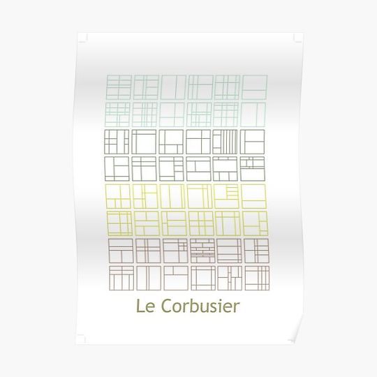 Discover Le Corbusier Premium Matte Vertical Poster