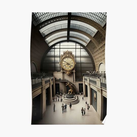 Discover Paris - Orsay Museum Premium Matte Vertical Poster