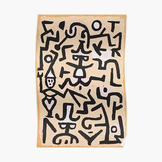 Discover Comedians' Handbill: Paul Klee, 1938 Premium Matte Vertical Poster