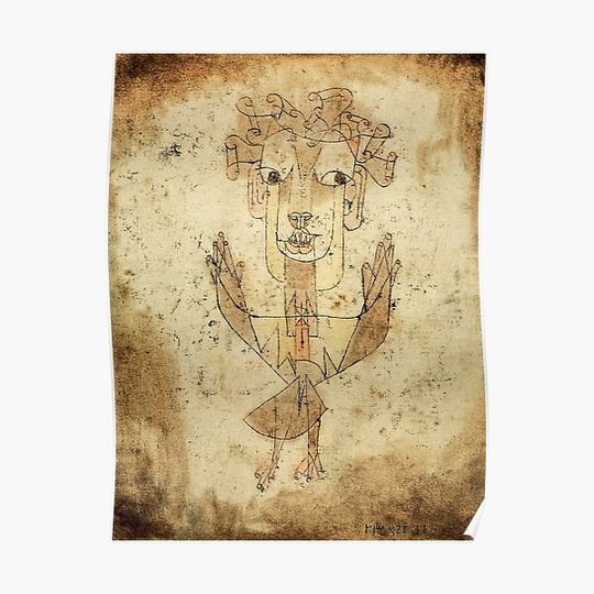 Discover Paul Klee - Angelus Novus,1920 Premium Matte Vertical Poster