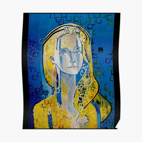 Discover FRANCOISE GILOT  Vintage Self Portrait of Picassos Wife Print Poster