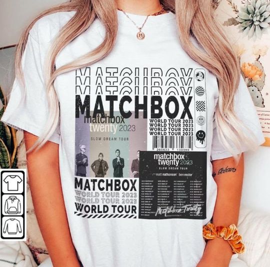 Discover Matchbox Twenty Music Shirt, Vintage Matchbox 20 Summer 2023 Tour Shirt
