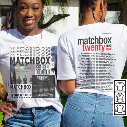 Discover Matchbox Twenty Music Shirt, Vintage Matchbox 20 Summer 2023 Tour Shirt