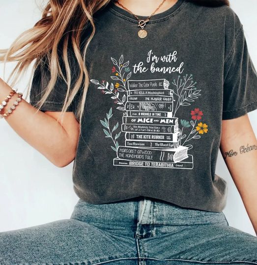 Discover im with the banned books shirt, Im with the banned, Book Gift Shirt