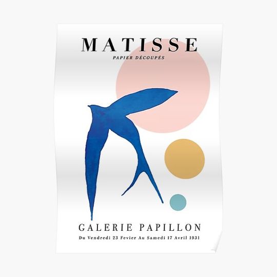 Discover Henri Matisse - Blue Bird Premium Matte Vertical Poster
