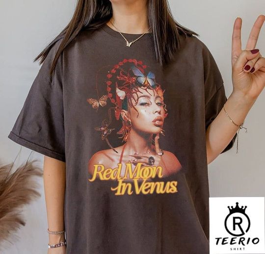 Discover Red Moon In Venus Shirt, Kali Uchis Shirt, Kali Uchis Red Moon In Venus Tour, RNB Shirt
