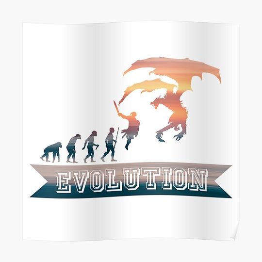 Discover Skyrim Evolution Premium Matte Vertical Poster