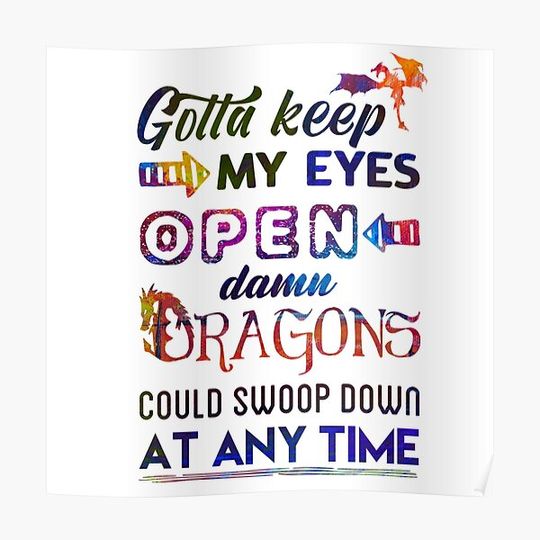 Discover Skyrim Guard Quotes Premium Matte Vertical Poster