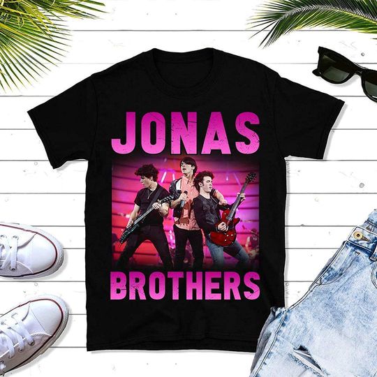 Discover Jonas Brothers Vintage T-Shirt, Jonas Brothers Five Albums One Night The Tour 2023 Shirt