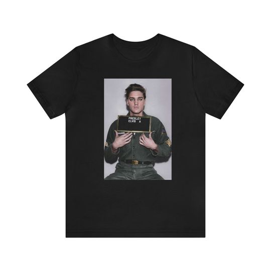 Discover Elvis Mugshot Unisex Jersey Short Sleeve Tee