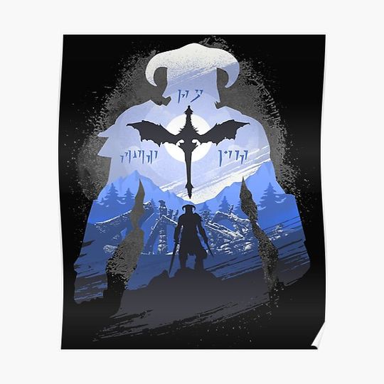 Discover The Last Dragonborn Classic T-Shirt Premium Matte Vertical Poster