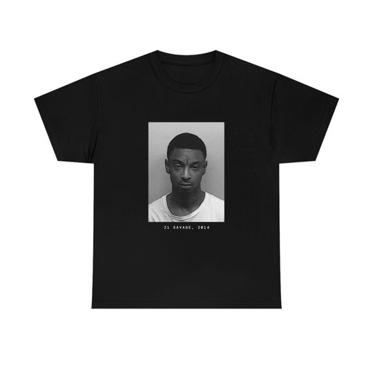 Discover 21 Savage, 2014 Rapper Mugshot Tee