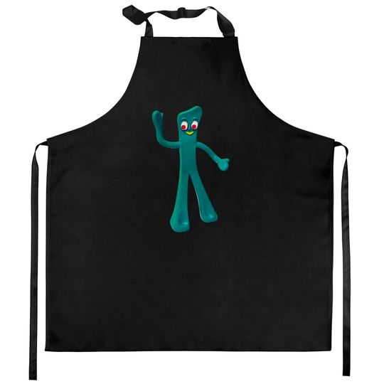 Discover Gumby cartoon art Kitchen Aprons
