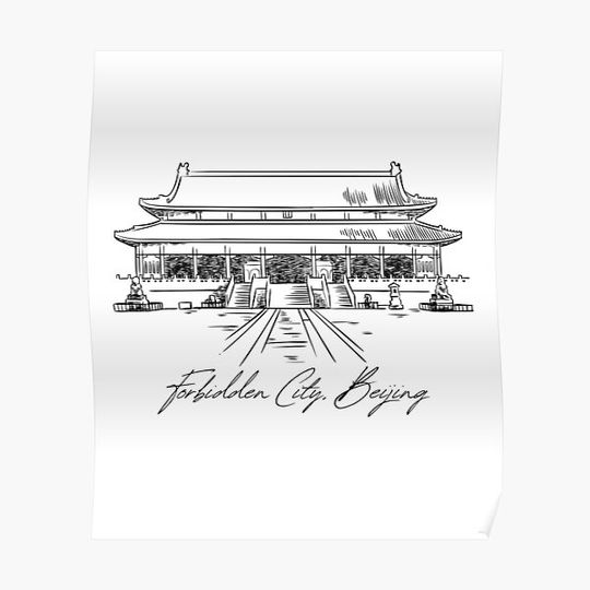 Discover Forbidden City - Beijing China Premium Matte Vertical Poster