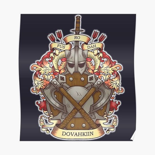 Discover Wonderful Memory Dovah-Crest Cute Gift Premium Matte Vertical Poster