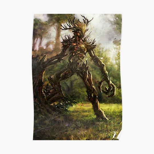 Discover Skyrim Spriggan Fan Art Poster Premium Matte Vertical Poster