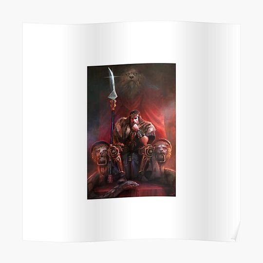 Discover Conan on Throne Premium Matte Vertical Poster
