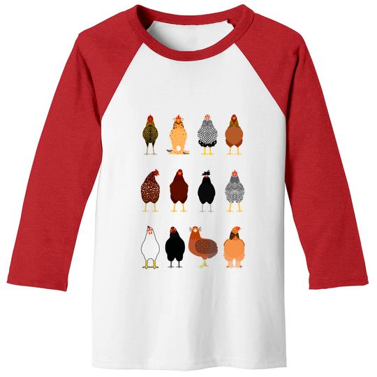 Discover Chicken Baseball Tees Gift For Chicken Lover, Farm Life Baseball Tees