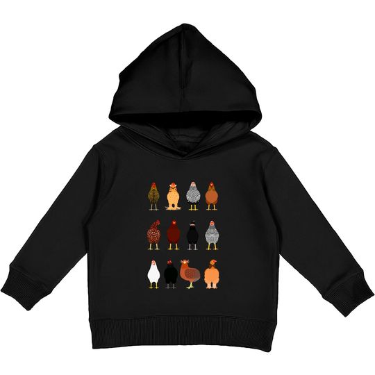 Discover Chicken Kids Pullover Hoodies Gift For Chicken Lover, Farm Life Kids Pullover Hoodies