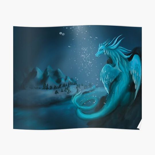 Discover Dragon Snow Premium Matte Vertical Poster
