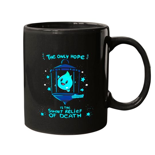 Discover Lumalee Mugs, The Only Hope Is The Sweet Relief Of Death Mugs