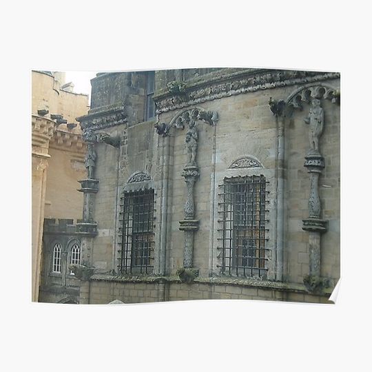 Discover Royal Palace Statues, Stirling Castle Premium Matte Vertical Poster