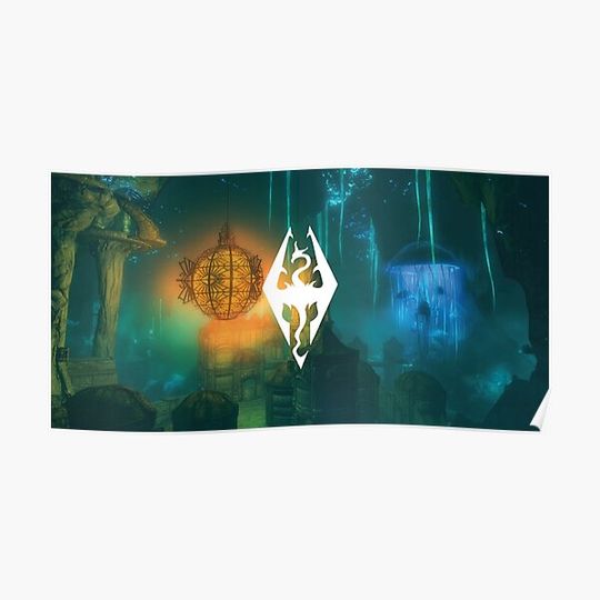 Discover Skyrim - Blackreach Artwork Premium Matte Vertical Poster