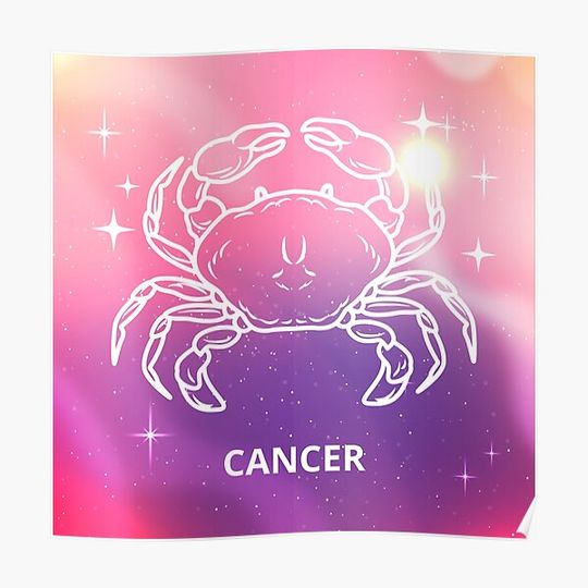 Discover Cancer Zodiac Sign Premium Matte Vertical Poster