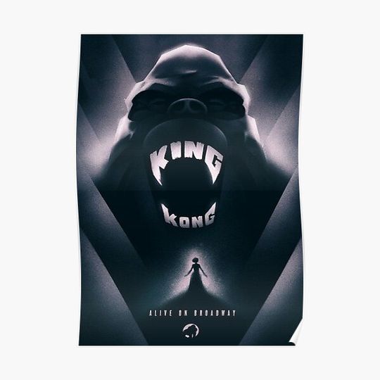 Discover King Kong Alive On Broadway Premium Matte Vertical Poster