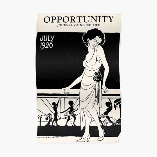 Discover 1920s African American Magazine Cover - Harlem Renaissance Premium Matte Vertical Poster