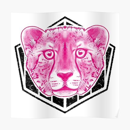Discover A cheetah face Premium Matte Vertical Poster
