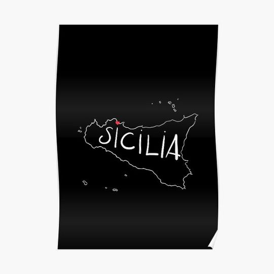Discover Sicilia Premium Matte Vertical Poster