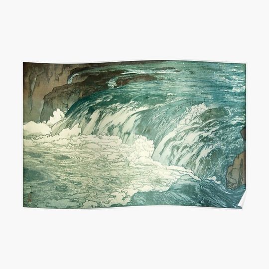 Discover Rapids by Yoshida Hiroshi Premium Matte Vertical Poster