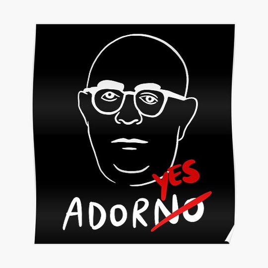 Discover Theodor Adorno (German Philosopher) - Philosophy Pun AdorYES Premium Matte Vertical Poster