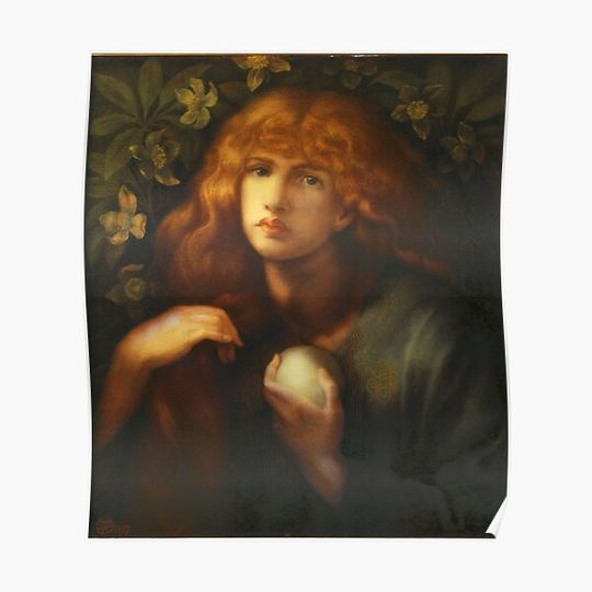 Discover Mary Magdalene (1877) by Dante Gabriel Rossetti Premium Matte Vertical Poster