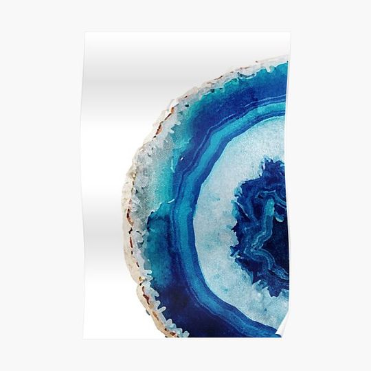Discover Agate Watercolor 2 Premium Matte Vertical Poster