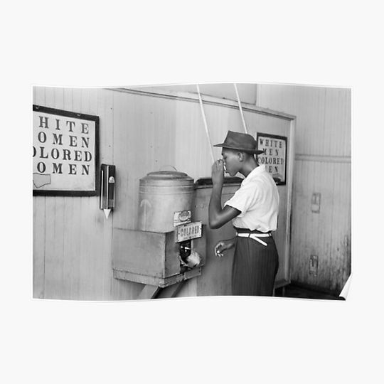 Discover Segregated Drinking Fountain 1939 - Civil Rights Photo Premium Matte Vertical Poster