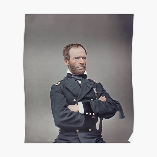 Discover General William Tecumseh Sherman Premium Matte Vertical Poster
