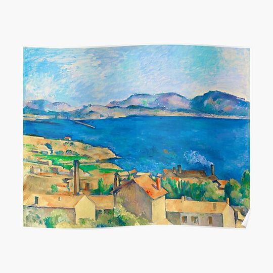 Discover HD PAUL CEZANNE - The Bay of Marseille Premium Matte Vertical Poster