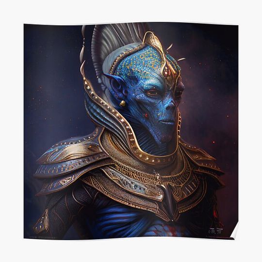 Discover Alien king Premium Matte Vertical Poster