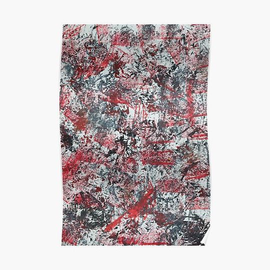 Discover Art by Mike in the 60s style, colorful and trendy abstract picture Premium Matte Vertical Poster
