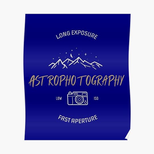 Discover Astrophotography Exposure Triangle Premium Matte Vertical Poster
