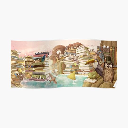Discover The Library Islands Premium Matte Vertical Poster