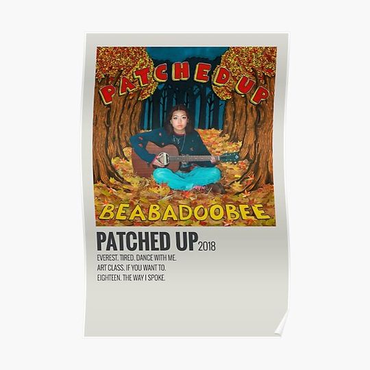 Discover patched up beabadoobee ep Premium Matte Vertical Poster