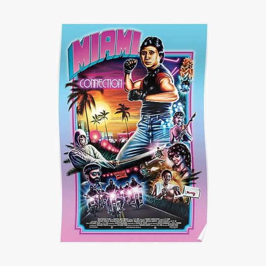 Discover Miami Connection Premium Matte Vertical Poster