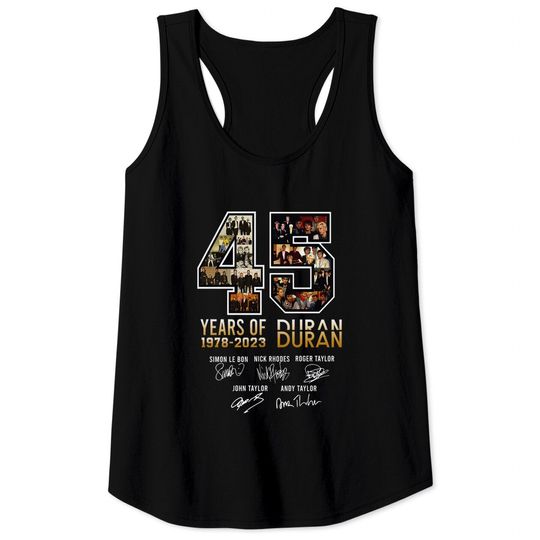 Discover Duran Duran 45 Years Anniversary Tank Tops