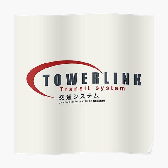 Discover Sevastopol Towerlink Transit System logo (Isolation) Premium Matte Vertical Poster