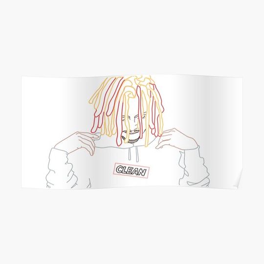 Discover lil pump clean Premium Matte Vertical Poster