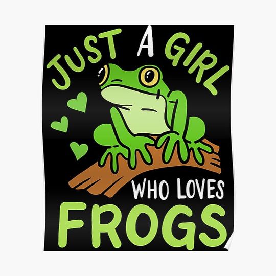 Discover Frog Toad Frog Lover Premium Matte Vertical Poster